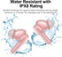 Pink Wireless Earbuds, Bluetooth 5.3 Headphones with Immersive Sound, Hi-Fi Stereo, IPX8 Waterproof, 4 Mics Noise