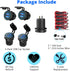 5 Pack Quick Charge 3.0 12V USB Outlet - Qidoe Waterproof QC3.0 Dual USB Power Outlet with Touch Switch for 12V-24V