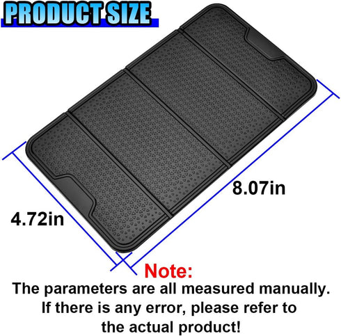 YoRise Foldable Car Dashboard Non Slip Mat, Multifunctional Cell Phone Holder, Car Dash Grid Sticky Pad, Vehicle