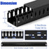 ZhiYo H1.4 W1.6in 66in (4X L16.5in) Professional Server Rack Cable Management Raceway, Cable Raceway Kit, Electrically