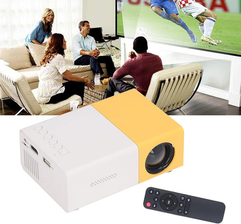 Mini Projector, 1080P Portable Outdoor Movie Projector with 24-60inch Projection Size, USB LED Projector for Home