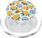 Orange Fruit Lover Citrus Summer Gifts Decorations Summer Fruit Citrus Orange Tangerine Mediterranean Pattern PopSockets PopGrip for MagSafe