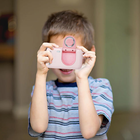 Kids Digital Camera for Girls, Kid Video Camera for Vlogging, Flip-up Lens for Toddler Camera Ages 3-8