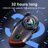 Motorcycle Helmet Bluetooth Headset, 500m Bluetooth Intercom for 2 Riders, CVC Noise Sound Quality Speakers for Riding,