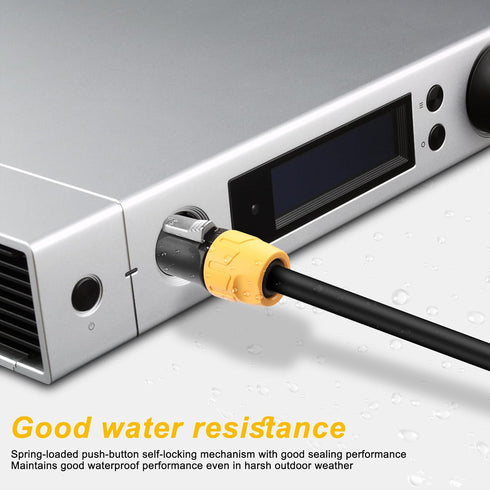 MEIRIYFA PowerCon Power Extension Cable 12AWG 3 Pin Male to Male Waterproof Extension for LED Screen