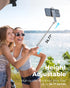 Viozon 47" Aluminum Alloy Wireless Selfie Stick Tripod with Detachable Remote, Lightweight Extendable Phone Stand