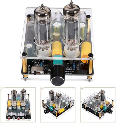 Veemoon Tube Amplifier Hi-fi Stereo Preamp Pre-amp for Record Player Pre-amp for Phono Preamp Home Theater Amplifier