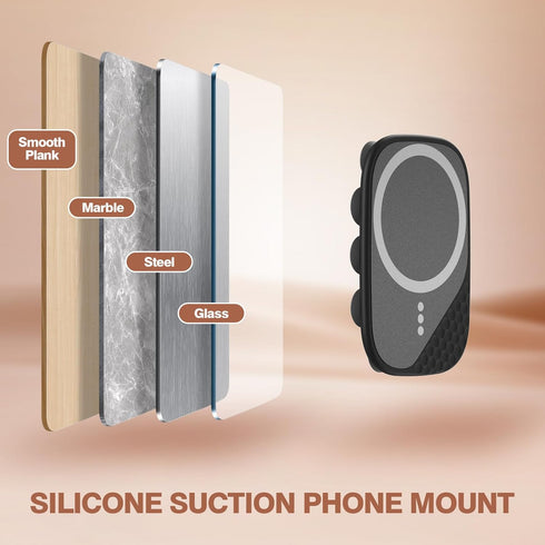 Magnetic Suction Phone Holder for MagSafe, Anti-Slip Hands-Free Holder, Compatible with iPhone MagSafe Phone Case,