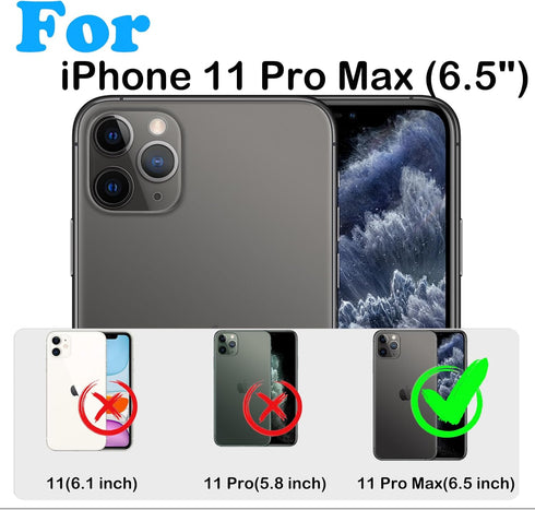 Shop iPhone 11 Pro Max Case (6.5") - Heavy Duty, Military Grade, Shockproof, with Belt Clip Holster & Screen Protector
