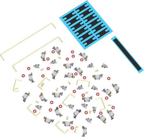 Stabilizer V3, Screw in Stabilizers with 2u 6.25u 7u Wires, PCB Mount Keyboard Stabilizers for Mechanical Keyboards