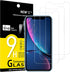 NEW'C Tempered Glass Screen Protector for iPhone 11 & XR (6.1") - 3 Pack, Case Friendly, Anti-Scratch, Bubble Free,