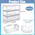 3 Pack 9V, 3-Drawer Common BTSKY Clear Acrylic Battery Storage Organizer for AA, AAA, C, D Batteries, Storage Box