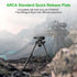 FANAUE ARCA-Swiss Bipod Adapter, ARCA-Swiss Quick Release, Arca Tripod Mount for Fanaue Tripod Heads