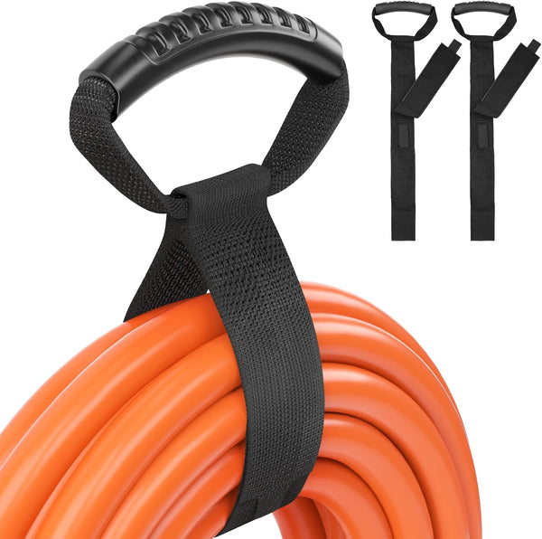 PlugSaf Extension Cord Organizer 30 Inch (2 Pack), Heavy-Duty Hook and Loop
