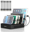 MSTJRY Charging Station Dock for Multiple Devices, 5 Port USB-A Charging Station for iPhone, iPad, Cell Phones, Tablets