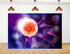 KeyWork 6x6ft Human Fertilization Illustration Backdrop Reproductive Science Photography Background for Health Fair