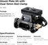 SMALLRIG 15mm 1/4"-20 3/8"-16 5365 Universal Mount Plate Kit with Dual Rod Clamp for Cameras, Built-in Quick-Release