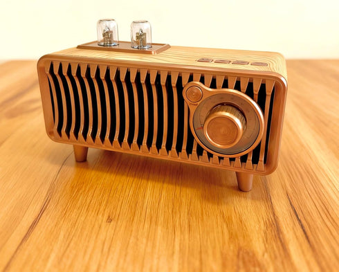 YIONGTAF AUX/USB/TF/MP3 Retro Portable Rechargeable FM Radio Bluetooth Speaker with Dual Speaker Stereo, Player, TWS