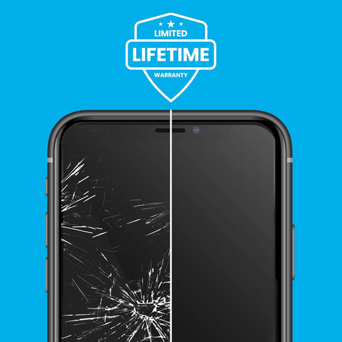 Invinsible Simple Snap Tempered Glass Screen Protector for iPhone X/XS — Bubble-Free, Scratch-Resistant, Case-Friendly,