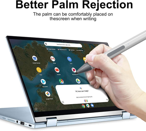 Stylus for ASUS Zenbook Flip/Pro/Vivobook, MPP 2.0 Tilt-Active Pen with 4096 Levels of Pressure Sensitivity, Silver