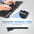 Wired USB Keyboard, Comfortable Quiet Chocolate Keys, Ultra-Slim QWERTY Layout for PC, Windows 11/10/8/7, KB1430 - Gray