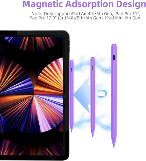 iPad Pencil, Stylus Pen for iPad 9th 10th Generation with Palm Rejection, Fast Charging for iPad 10/9/8/7/6th Gen, Air