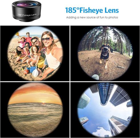 Criacr 198Fisheye 120 20X 12 12 11, 8 7 7, AMIR Phone Camera Lens, Lens, Super Wide Angle Macro for TIK Tok, Vlog