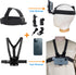 Mobile Phone Chest Strap Mount Harness and Head Strap Holder Kit for VLOG/POV, Compatible with iPhone, Samsung, Google,
