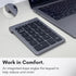 Macally Bluetooth Number Pad for Laptop - Wireless 22 Key Numeric Keypad for Data Entry, Compatible with MacBook, iPad