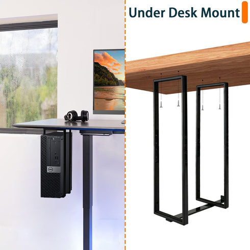 SFF PC Under Desk and Wall Mount, H 14.6" x W 4", Compatible with Dell OptiPlex 7040 7050 5050 9020