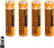 4PCS NI-MH AAA Rechargeable Battery, 1.2V 550mAh for Panasonic Cordless Phone, HHR-55AAABU Replacement