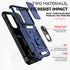 Samsung Galaxy A55 5G Case with Camera Lens Cover, Dual Layer Military-Grade Drop Tested Magnetic Ring Holder Kickstand
