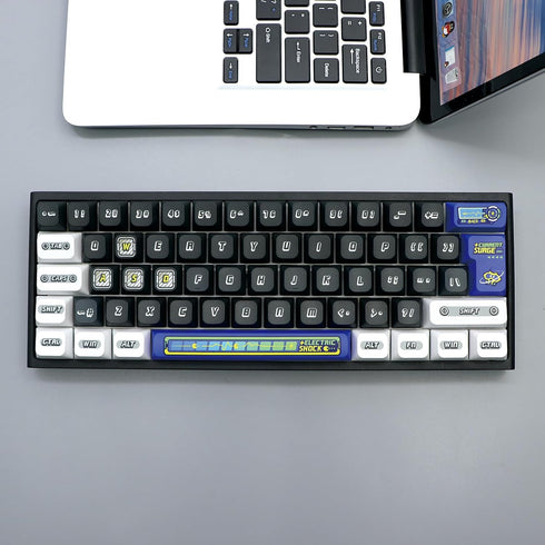 JSJT PBT Keycaps, 154 Keys Custom Keycaps, JSA Profile, Power Loading Themed Keycap Set for Cherry MX Switches