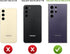 Cute Phone Case for Samsung Galaxy S24 Ultra - Clear Design, Transparent Kawaii Protective Case for Women, Smiley Face