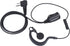 (2 Pack) Walkie Talkie Earpiece, G Shape 2-Pin 2.5mm/3.5mm Headset with PTT Mic for Motorola Two-Way Radios
