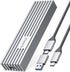 ORICO M.2 NVMe SSD Enclosure to USB-C PCIe Adapter, 10Gbps USB3.2 Gen2 for NVMe M-Key/M+B Key SSD