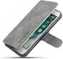 UEEBAI Luxury PU Leather Wallet Flip Cover Case for iPhone SE 2022/7/8/SE 2020 - Grey, Magnetic Stand Folio Protection