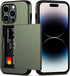 Nvollnoe iPhone 14 Pro Case with Card Holder, Heavy Duty Protective Dual Layer Shockproof Slim Wallet Case for Women &