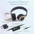 MONODEAL Active Noise Cancelling Headphones with Microphone, Folding Lightweight Travel Headsets, Hi-Fi Deep Bass