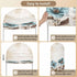 Duskova Living 4 Rustic Blue Arch Backdrop Cover FT, Broccoli Flower Leaf Farmhouse Vintage Brown Wedding Arch Cover