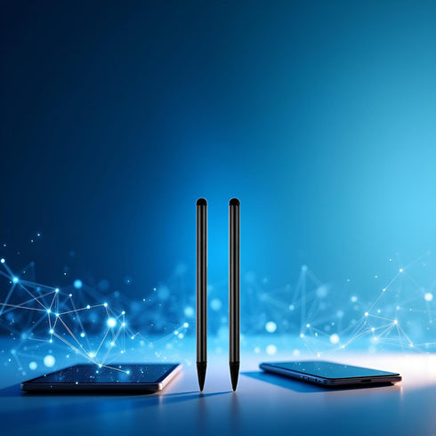 Cauaoa 2 Pcs Black Universal Stylus Pen for Touch Screens, Compatible with Capacitive Devices for iPad, Touch Screen