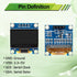 ZHWXFW 3 0.96 Inch 128X64 I2C 4 Pcs OLED Display Module Self-Luminous Mini Screen Board Pin Font Color Blue for Arduino