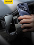 Lamicall 2024 Wider Clamp & Metal Hook Car Phone Holder Vent for iPhone 15 14 13 Pro Max (Lucite Black)