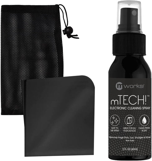 mTech! Electronic Cleaning Kit with Spray Bottle & Cloth, Travel Size Screen Cleaning Kit for All Tech