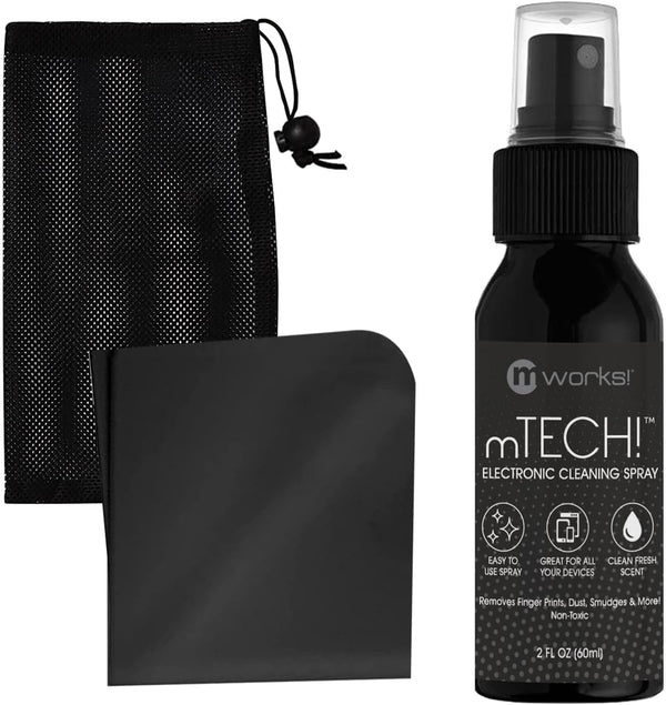 mTech! Electronic Cleaning Kit with Spray Bottle & Cloth, Travel Size Screen Cleaning Kit for All Tech