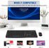 EDJO Wireless Keyboard and Mouse Combo, Full-Sized 2.4GHz USB Computer Wireless Keyboard and Optical Mouse for Windows,