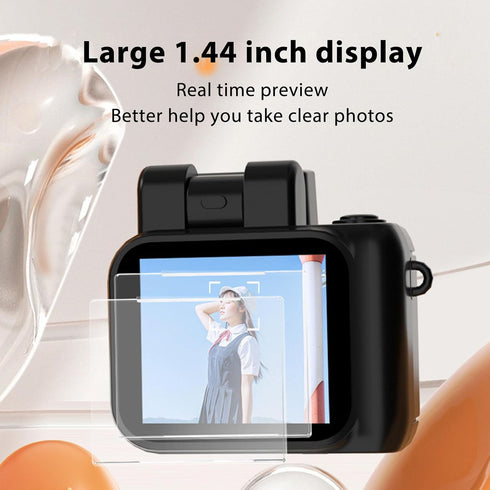 1080P 1.44in Sanpyl Small DV Camera, HD Thumb Video Recorder Mini DVR Camcorder with Screen, Charging Case, Supports