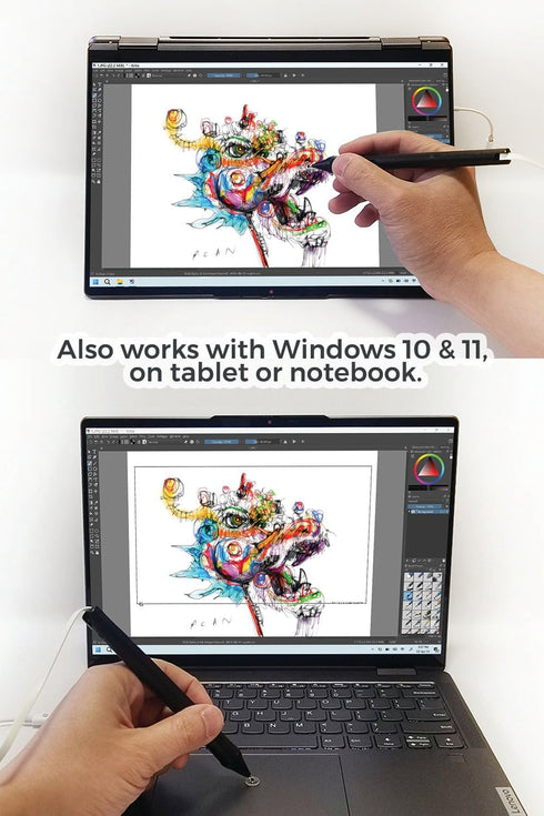 Pressure Sensitive Smart Stylus Pen with Palm Rejection, Battery-Less, Compatible with Apple iPhone/iPad/Android