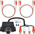 UBANU 3Pcs Universal RCA Level Controller with Audio Cables | Car Audio Bass