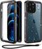 WIFORT Waterproof Case for iPhone 12 Pro Max - Certified Water Proof & Military Protection, Full Body Shockproof